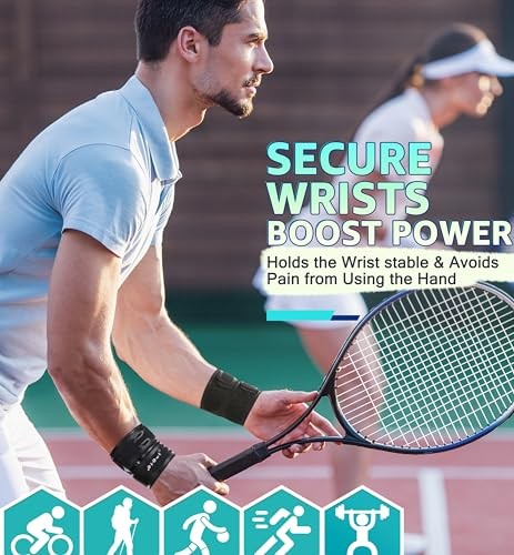 Wrist Brace Wrist Wrap for TFCC Tears, Ultra-thin Compression Black, 1 Pack