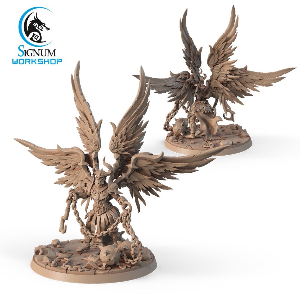Celestial Knight 3, Signum Workshop, Monstrous Angel Miniature DND
