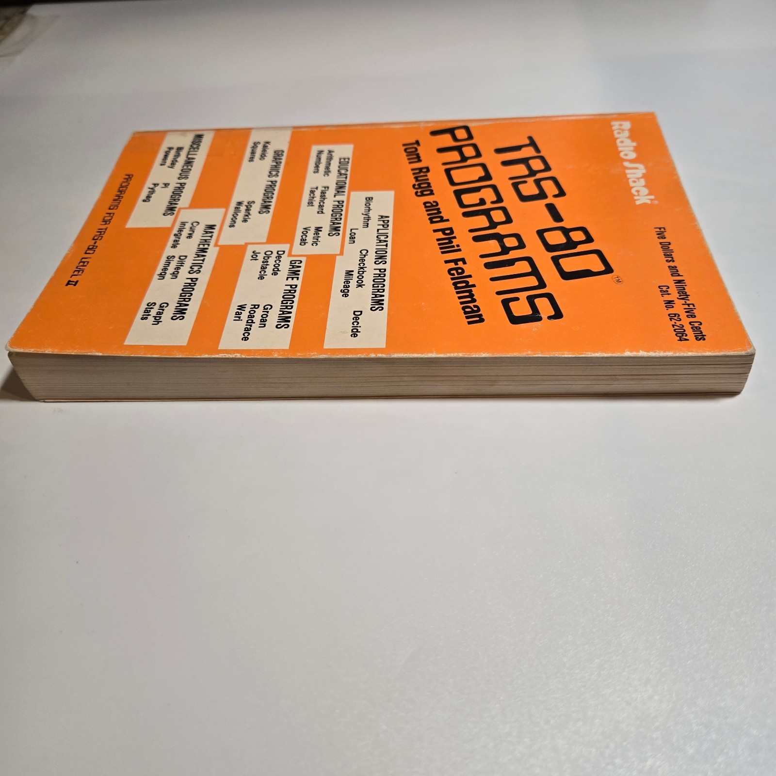 TRS-80 Programs by Tom Rugg & Phil Feldman 1980 1st ed Vintage Computing Ex-Lib