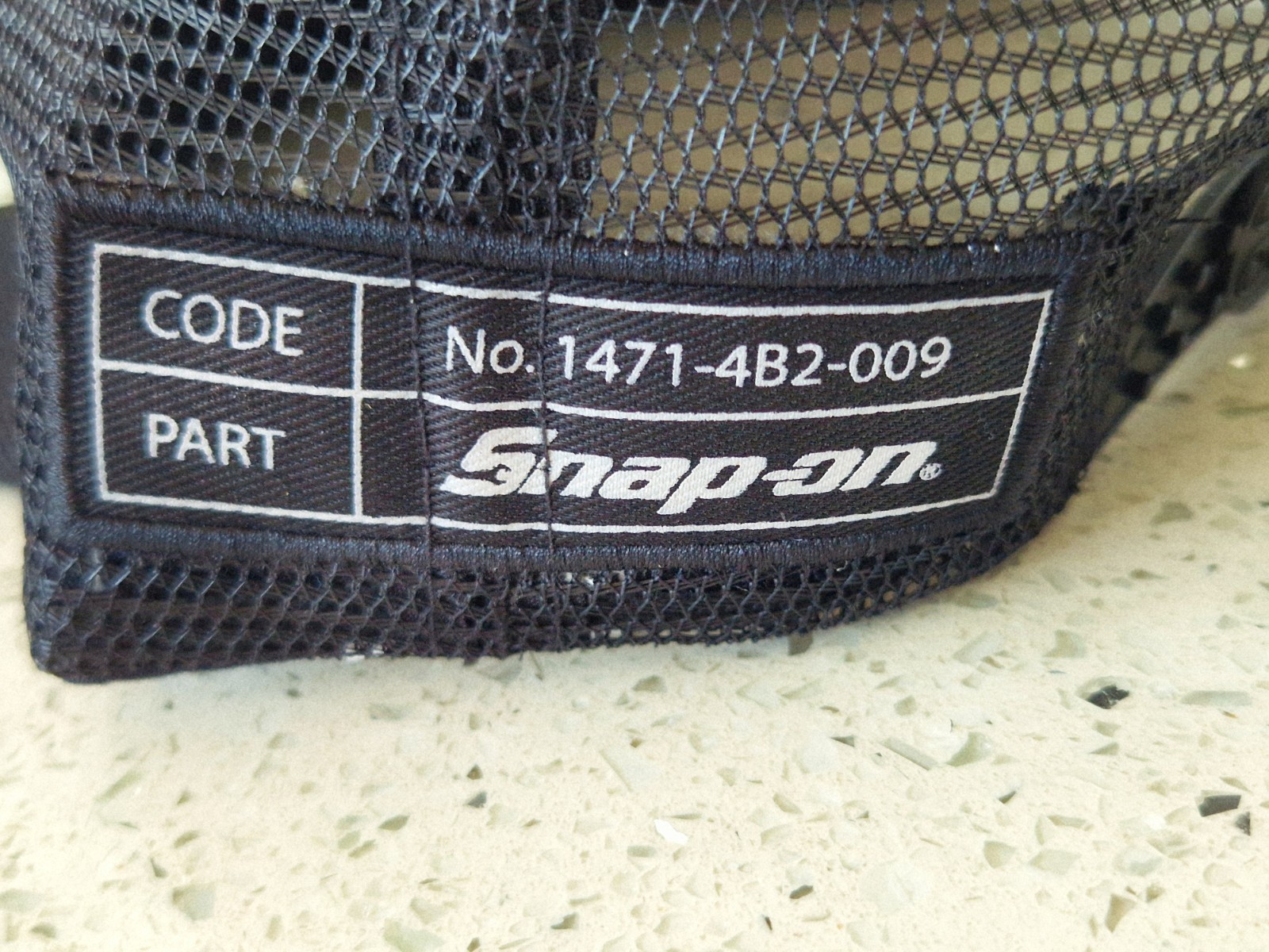 Genuine Snap-on Black Baseball Cap With Mesh Back Snap PRO back BNWOT