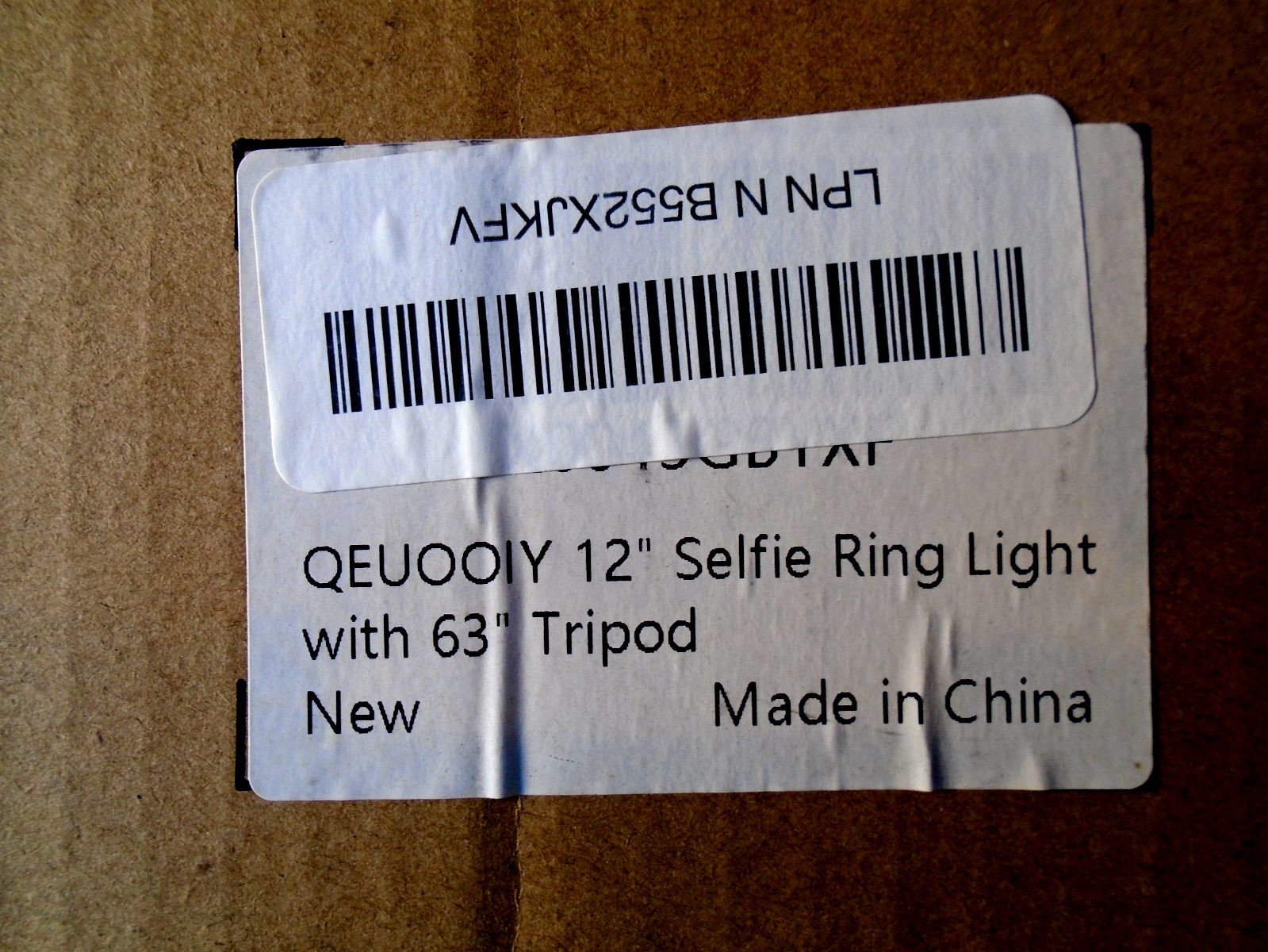 QEUOOIY 12" Selfie Ring Light with 63" Tripod