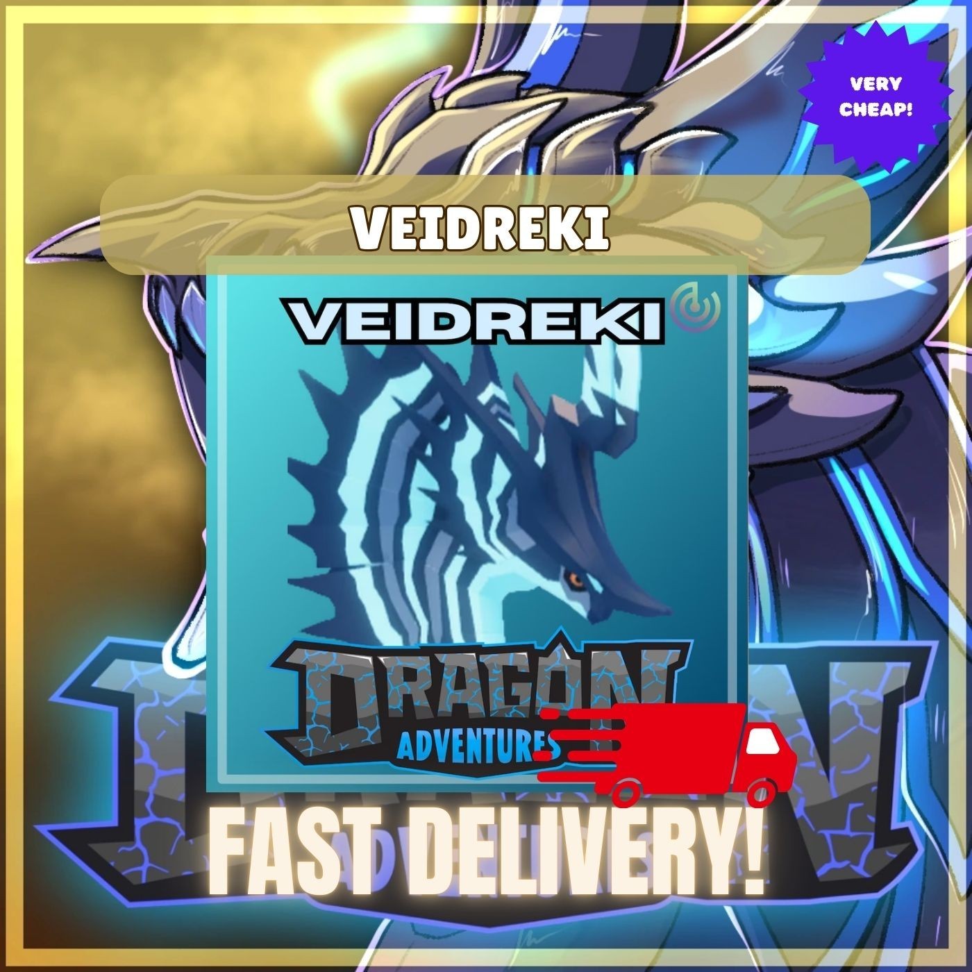 RANDOM FM DBL VEIDREKI - Dragon Adventures D.A - CHEAPEST - FAST DELIVERY!