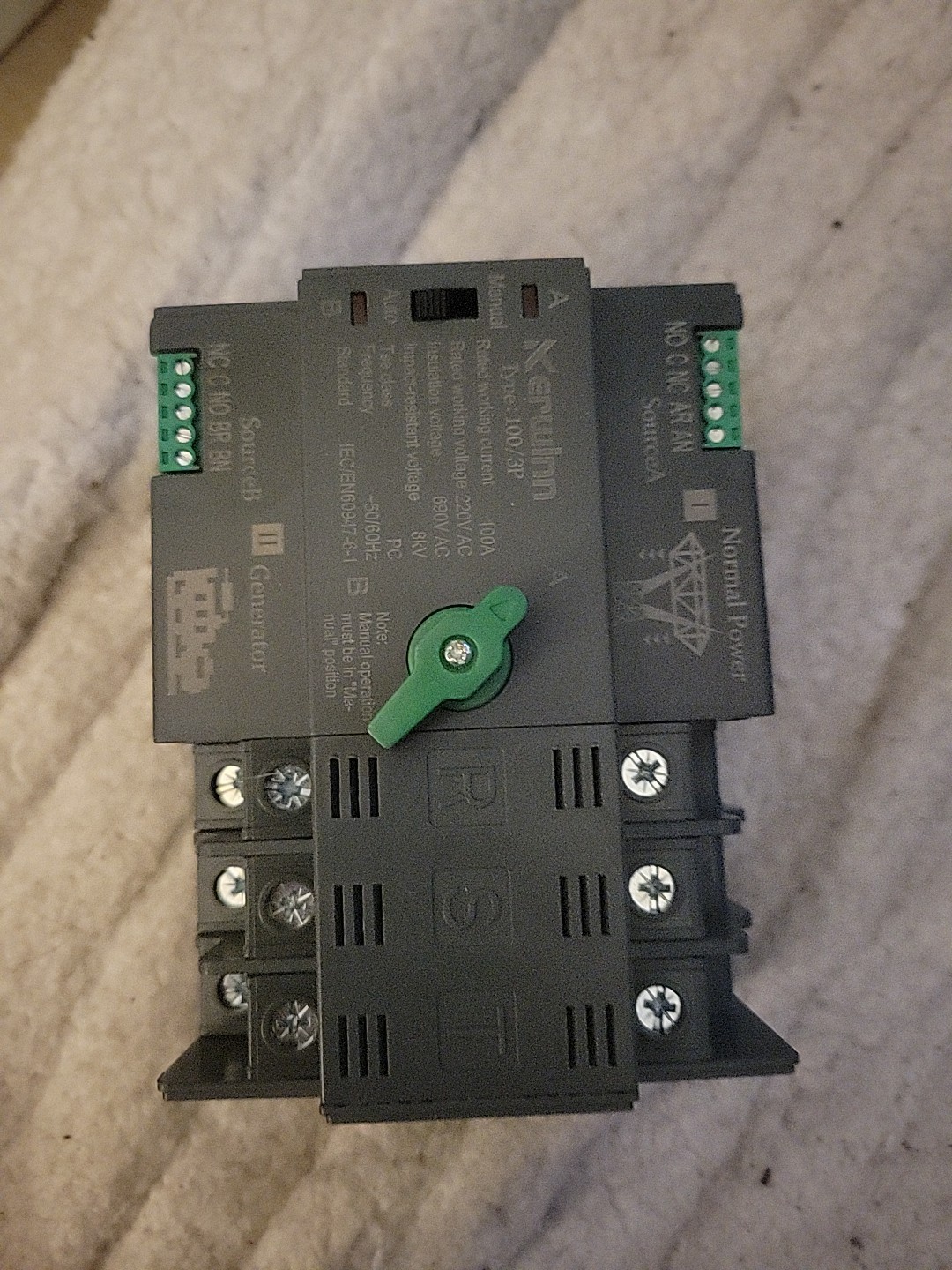 Mini ATS Automatic Transfer Switch 100 amp Manual Transfer Switch Power Transfer