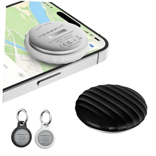 Tracker Tag - 2 Pack [Apple MFi Certified] Bluetooth Black & White - 2 Pack