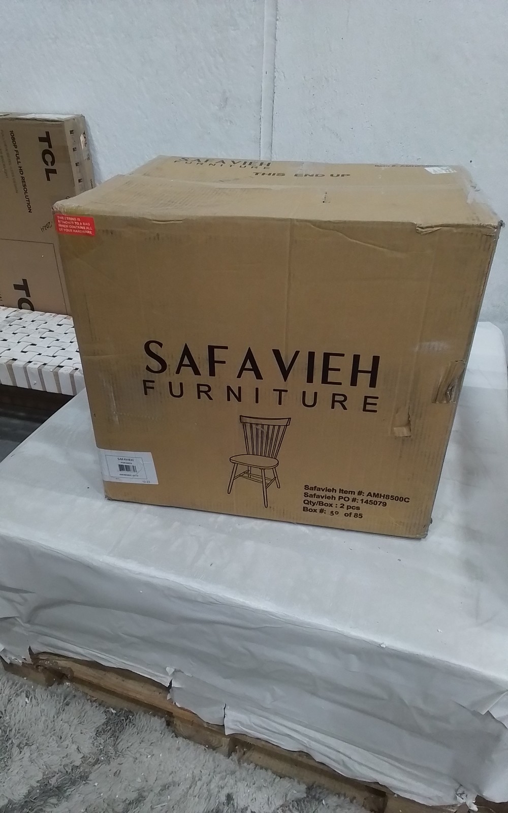 Safavieh PARKER SPINDEL SIDE CHAIR, Reduced Price 2172764458 AMH8500C