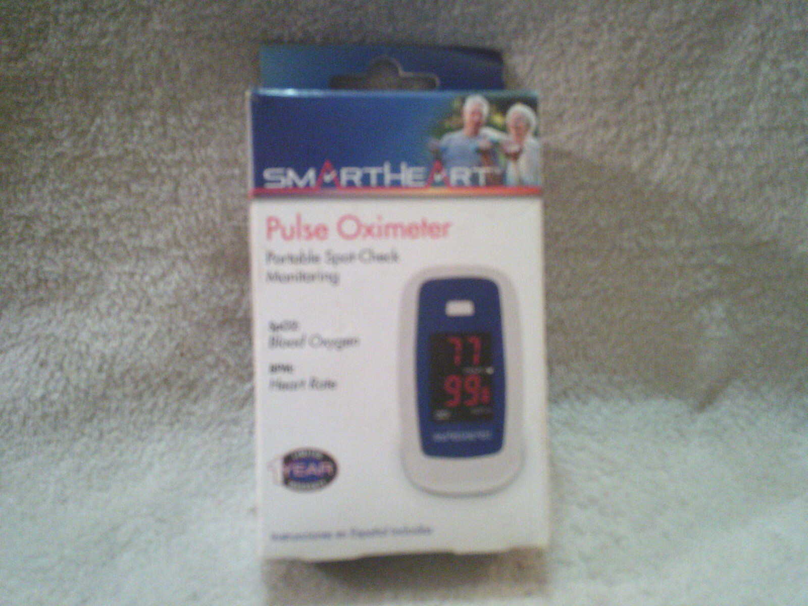 SmartHeart Fingertip Pulse Oximeter 11-50K Portable Spot-Check Monitoring New