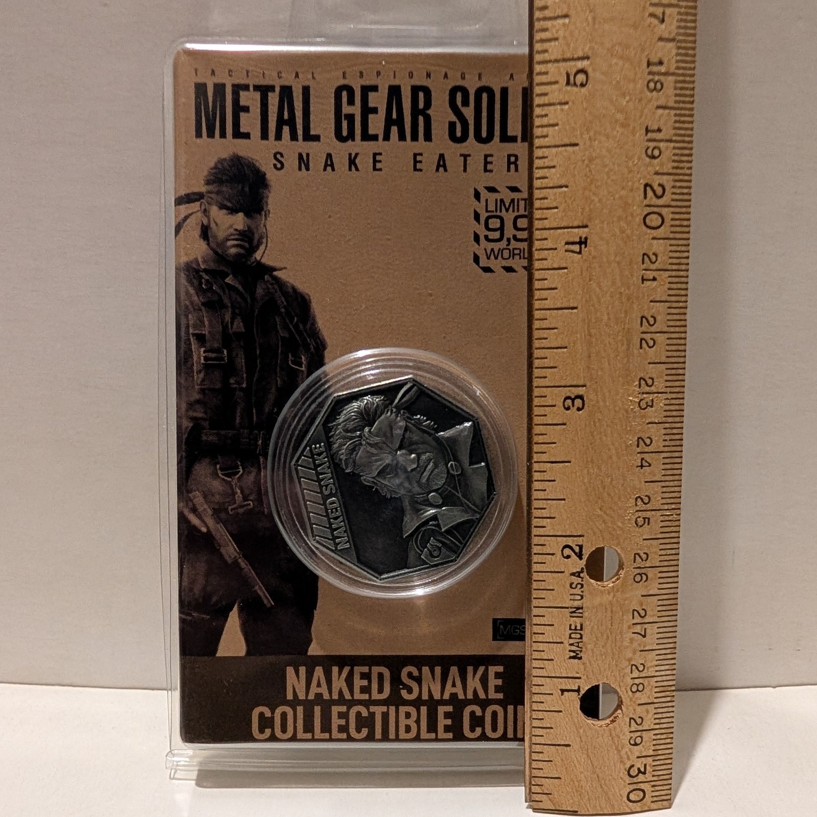Metal Gear Solid Delta Naked Snake Coin Snake Eater Limited Edition Collectible