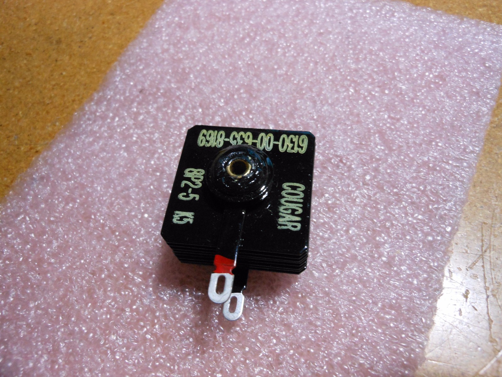 COUGAR ELECTRONICS METALLIC RECTIFIER PART # 8P2-5 NSN: 6130-00-635-8169