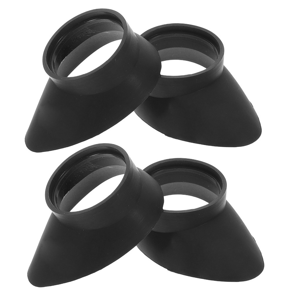 4Pcs Soft Rubber Eyepiece Shield Caps Durable Protective Covers for Microscope