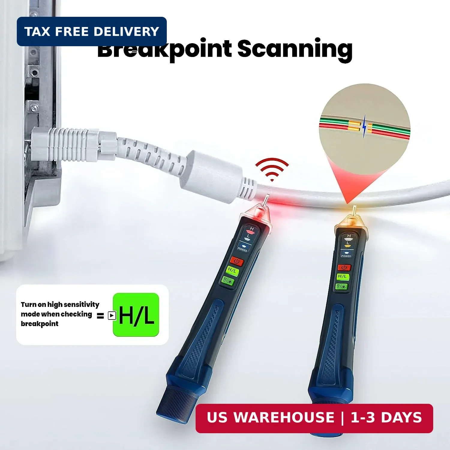 VENLAB Voltage Tester, Non Contact Voltage Detector, Circuit Tester Dual Range V