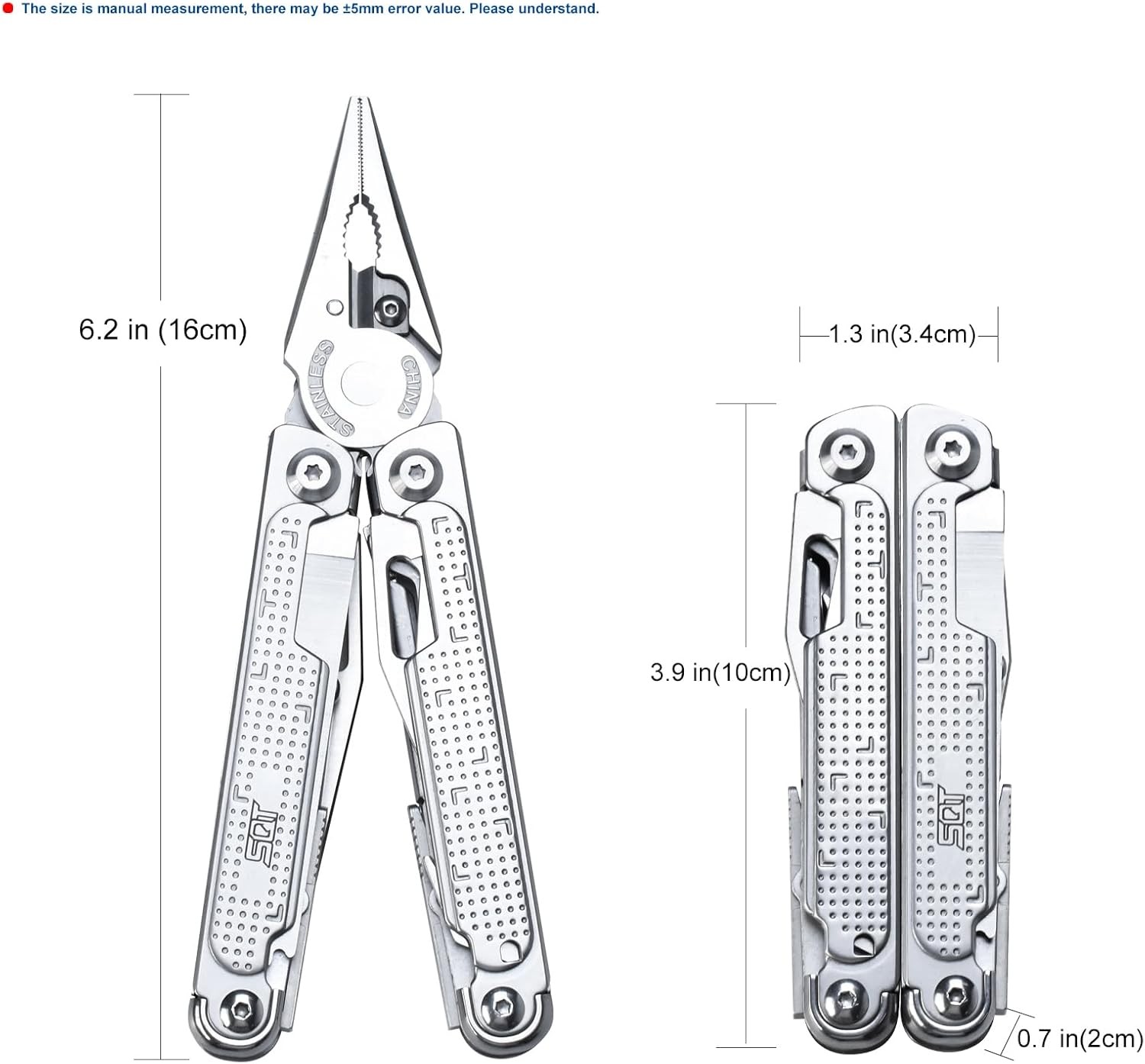 SQT2048 20-in-1 Multitool, Foldable & Self-Locking,