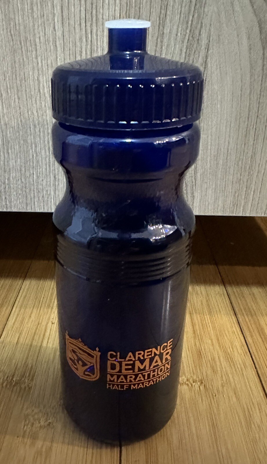 Clarence Demar Marathon Blue Water Bottle BPA Free Lightweight