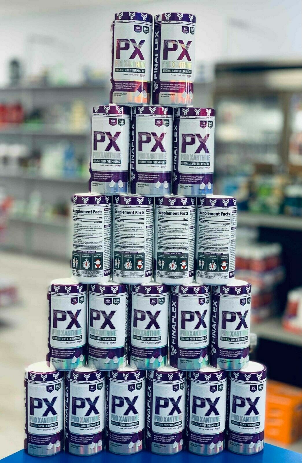 Finaflex PX WHITE PRO XANTHINE Thermogenic Weight Loss Appetite Control 60 Caps