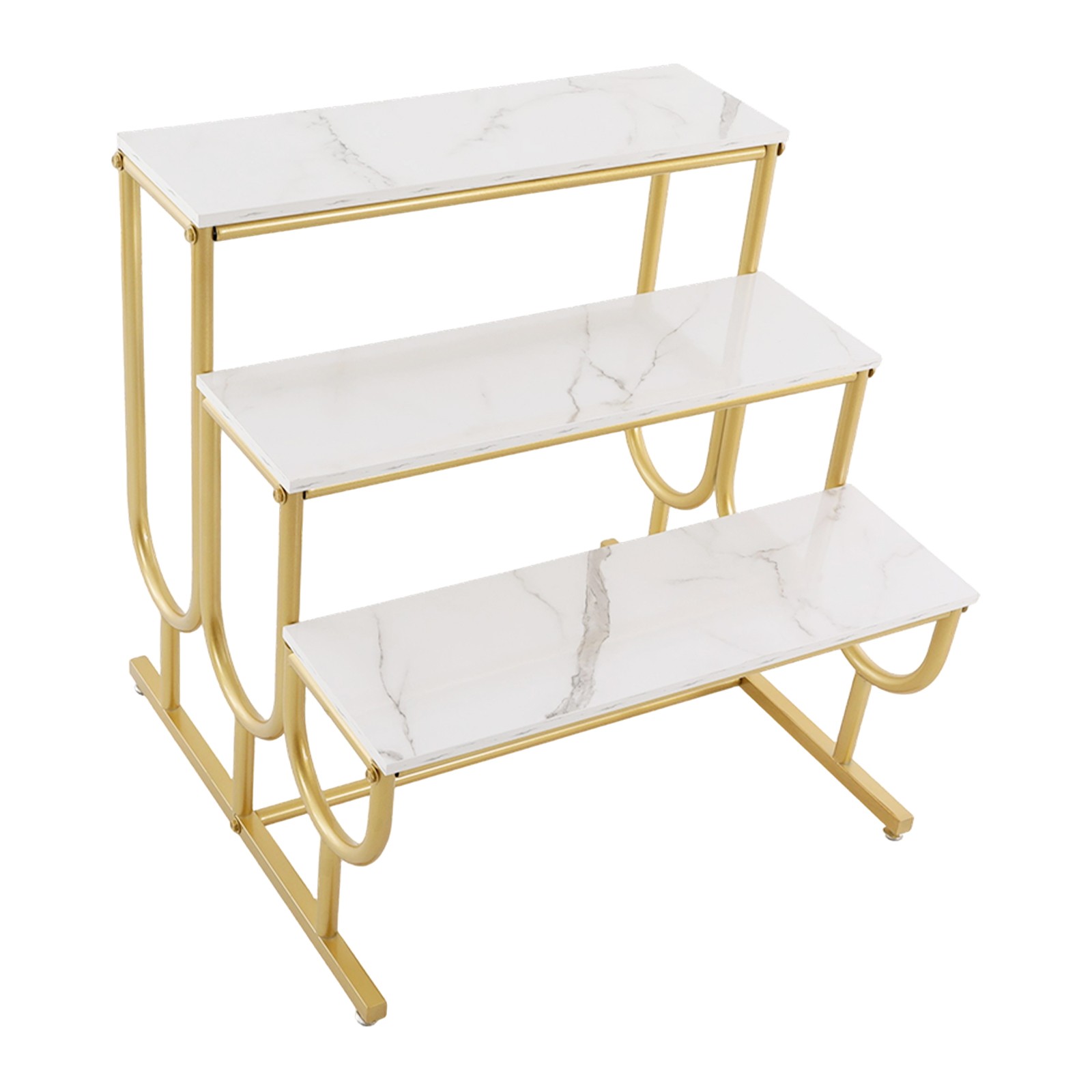 Shoe Display Table, 3 Tier Heavy Duty Display Stands, Standing Display Shelf