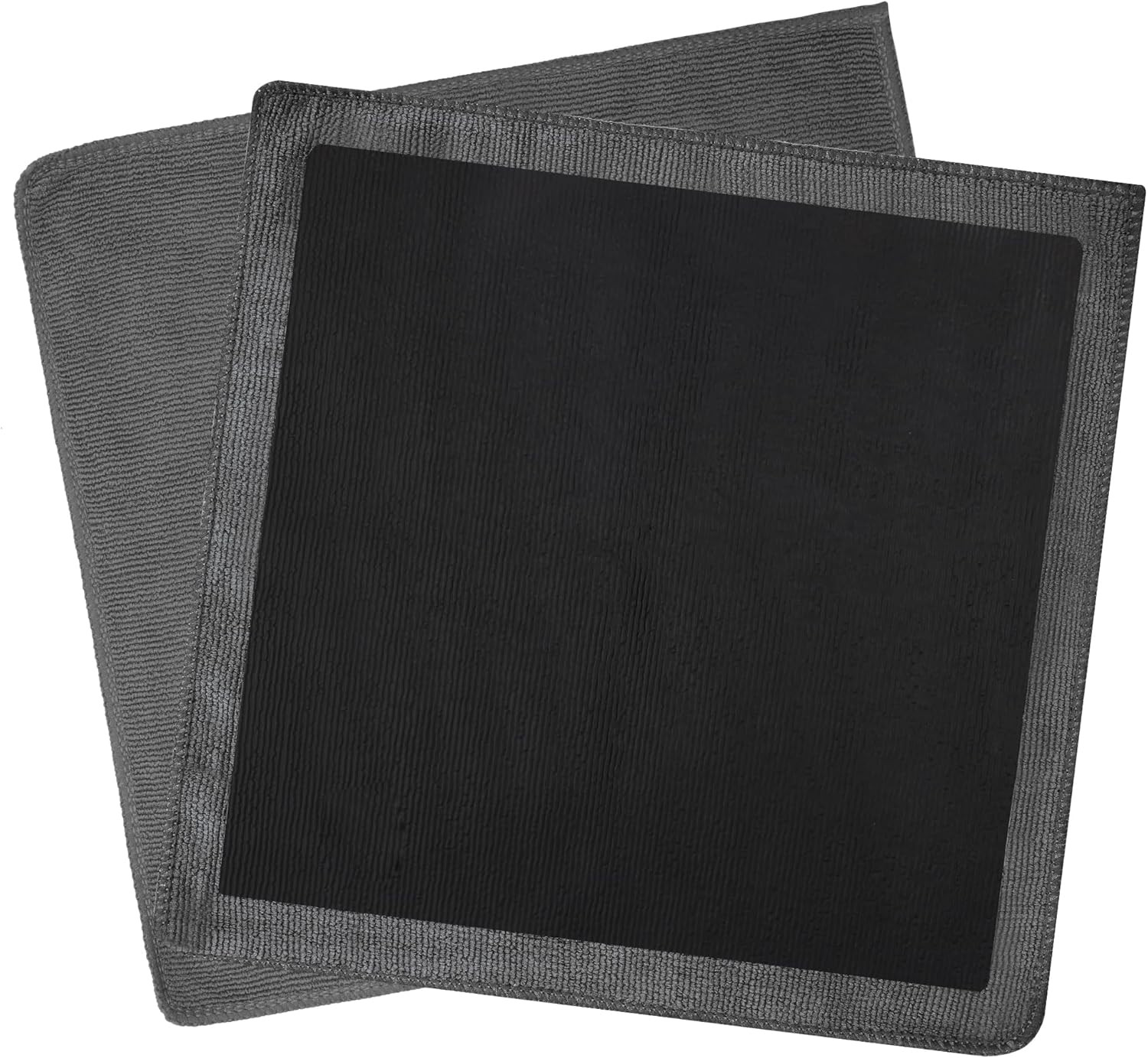 Clay Towel 2 Pack 12 X 12 Inch, Gray Clay Bar Towel for Auto Detailing Microfibe