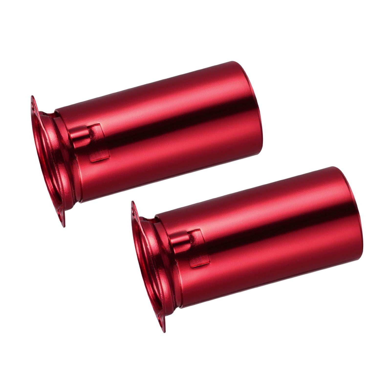 9pin Vacuum Tube Socket 53mm Shield for 12AX7 12AU7 Tube Red 2pcs