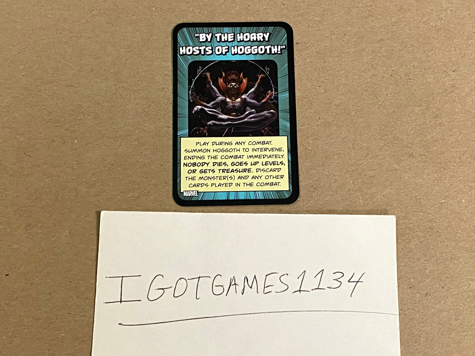 Munchkin: Marvel Edition – By The Hoary Hosts of Hoggoth Promo Card