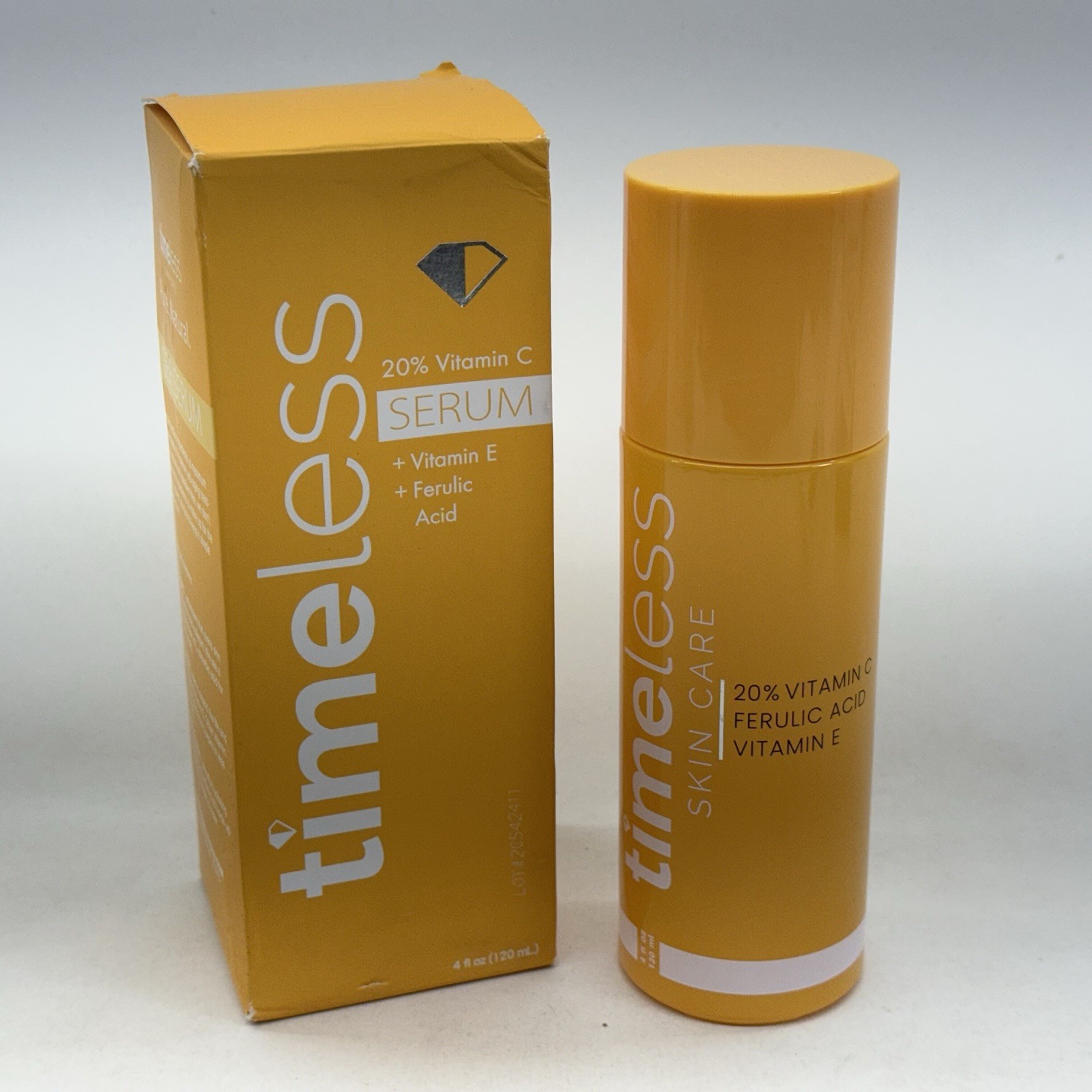 Timeless Skin Care 20% Vitamin C + E Ferulic Acid Serum  4oz/120ML JUMBO Size