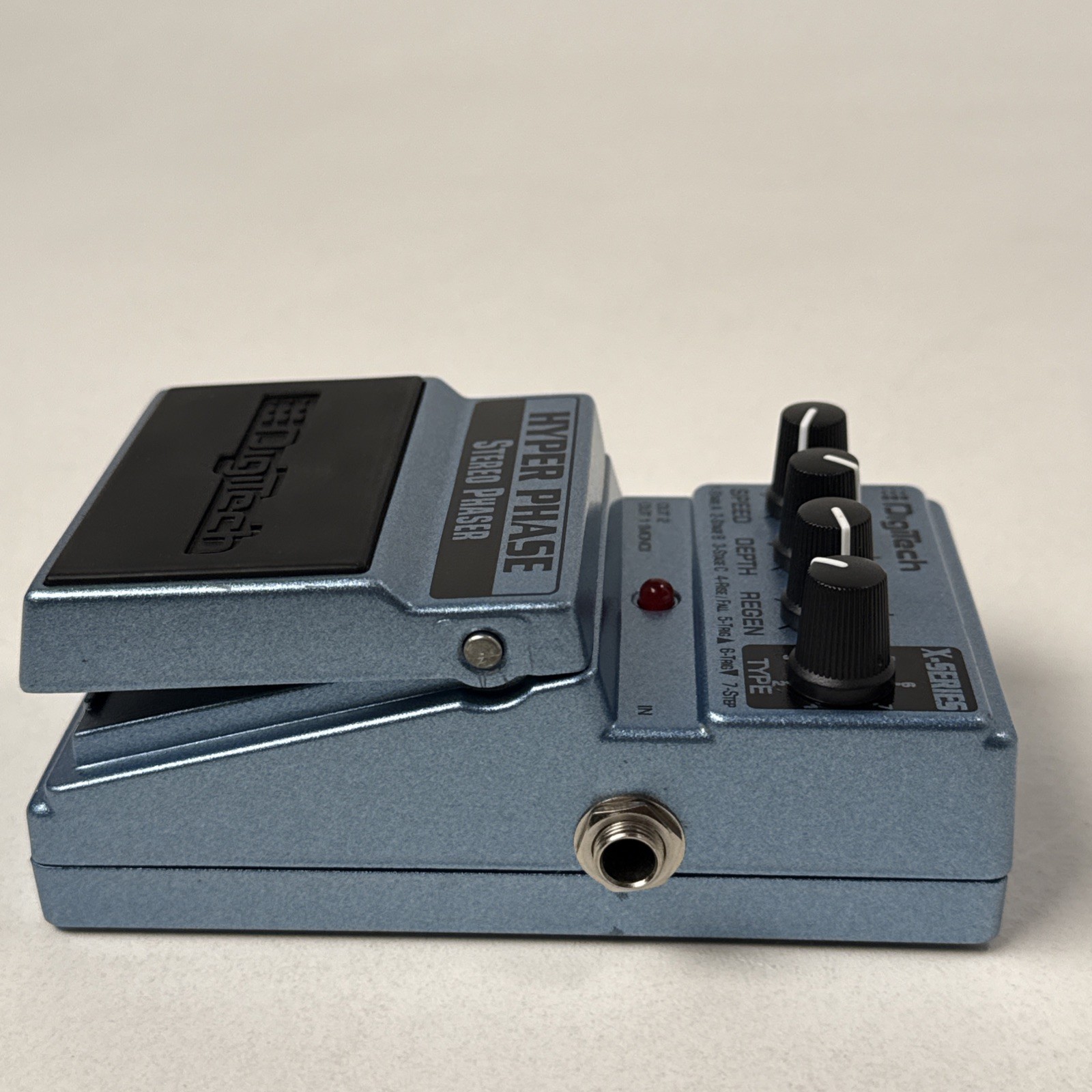 DigiTech X-Series Hyper Phase Stereo Phaser Guitar Pedal Working -Adhesive READ