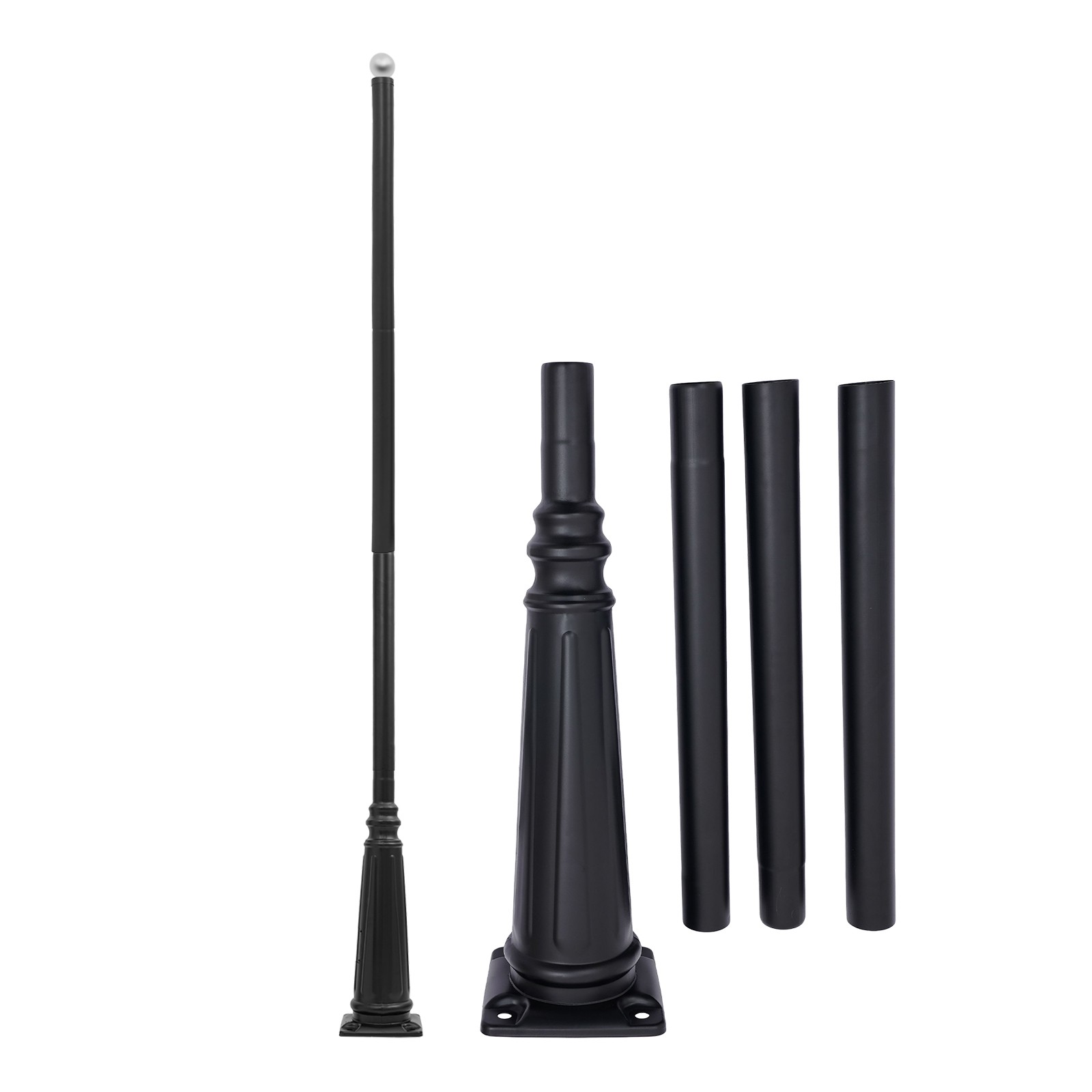 3.1m European Light Post,Split-Type Light Post,Floorstanding Outdoor Light Post