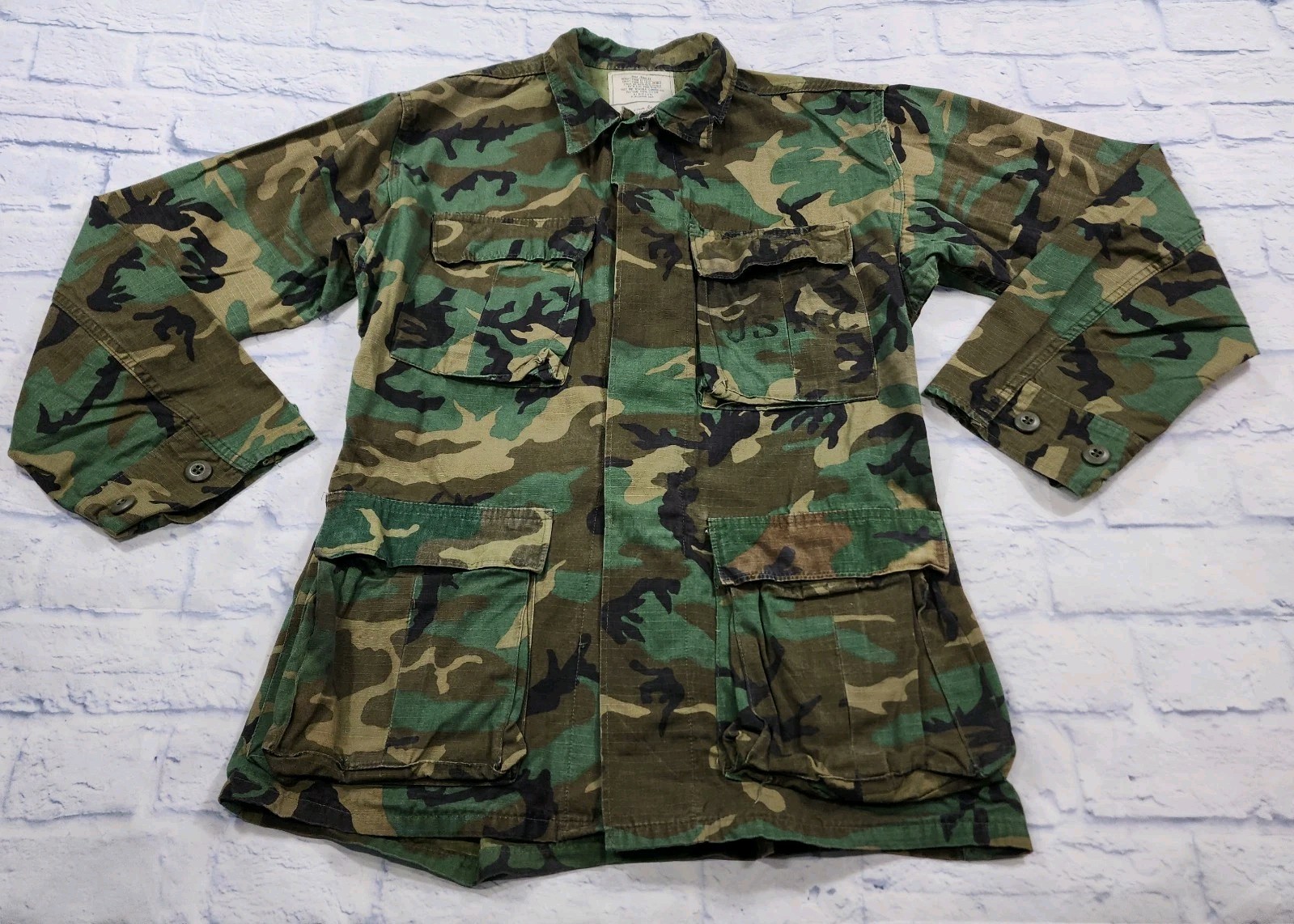 Military ADULT SIZE S Hot Weather Coat Camouflage Jungle USMC Jacket VINTAGE