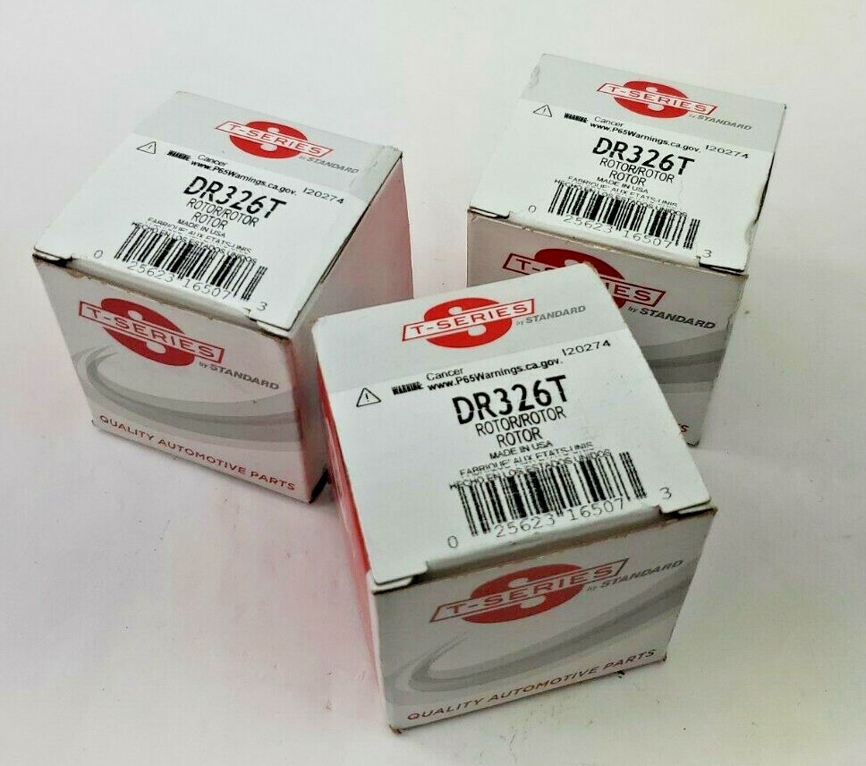 LOT OF 3, STANDART, ELECTRONIC IGNITION-ROTOR DR-326T, T SERIES