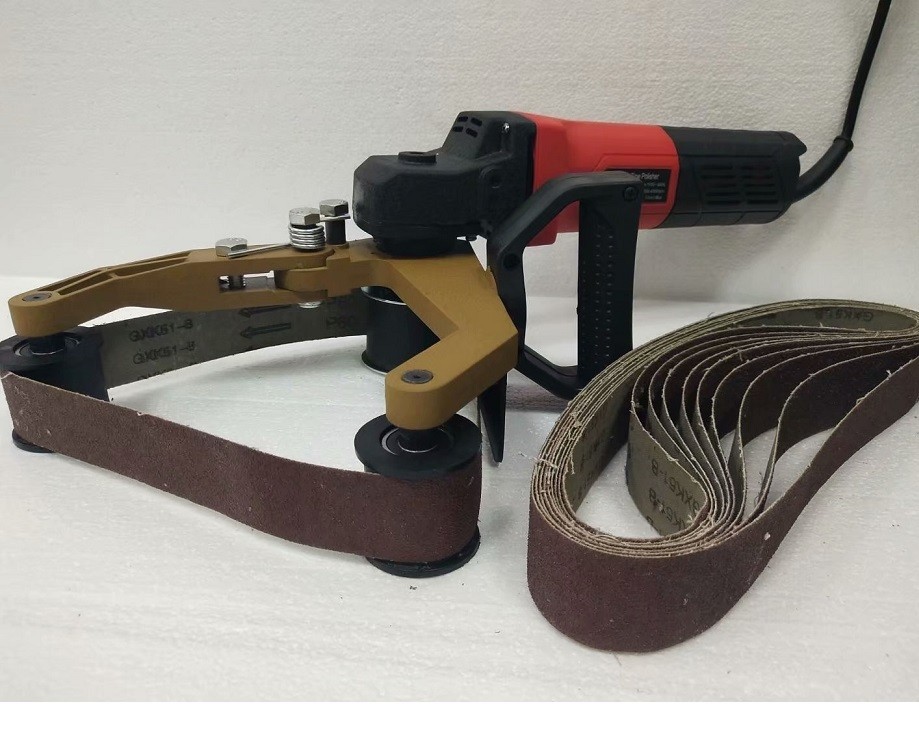 Pipe Tube Polisher 140 sanding belt stainless steel aluminum metal fits Metabo