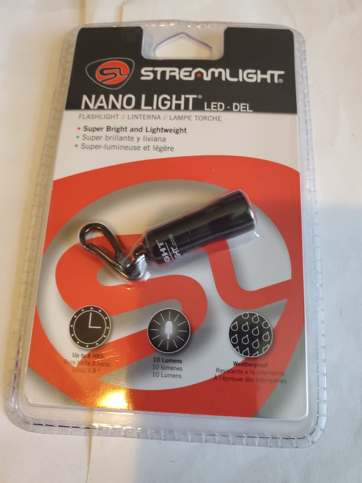 NEW BLACK NANO LIGHT 730019-1 LED FLASHLIGHT LIGHT