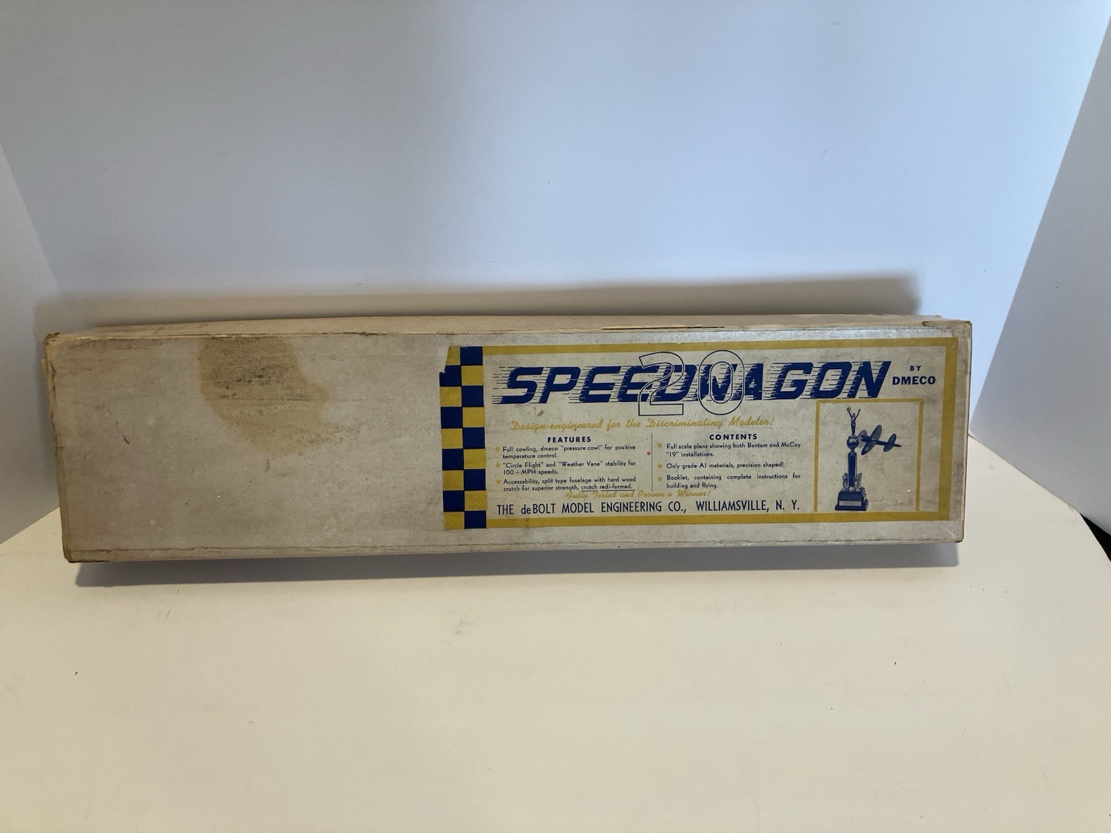 VINTAGE DEBOLT SPEEDWAGON "20" CLASS "A" C/L SPEED MODEL AIRPLANE KIT