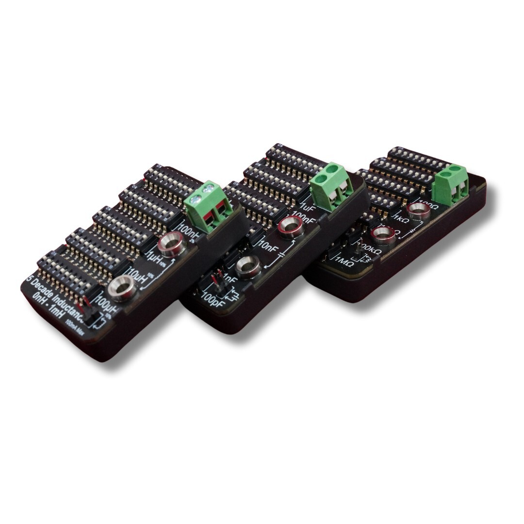 L.C.R Decade Box/Board Combo Pack -Resistance, Capacitance and Inductance