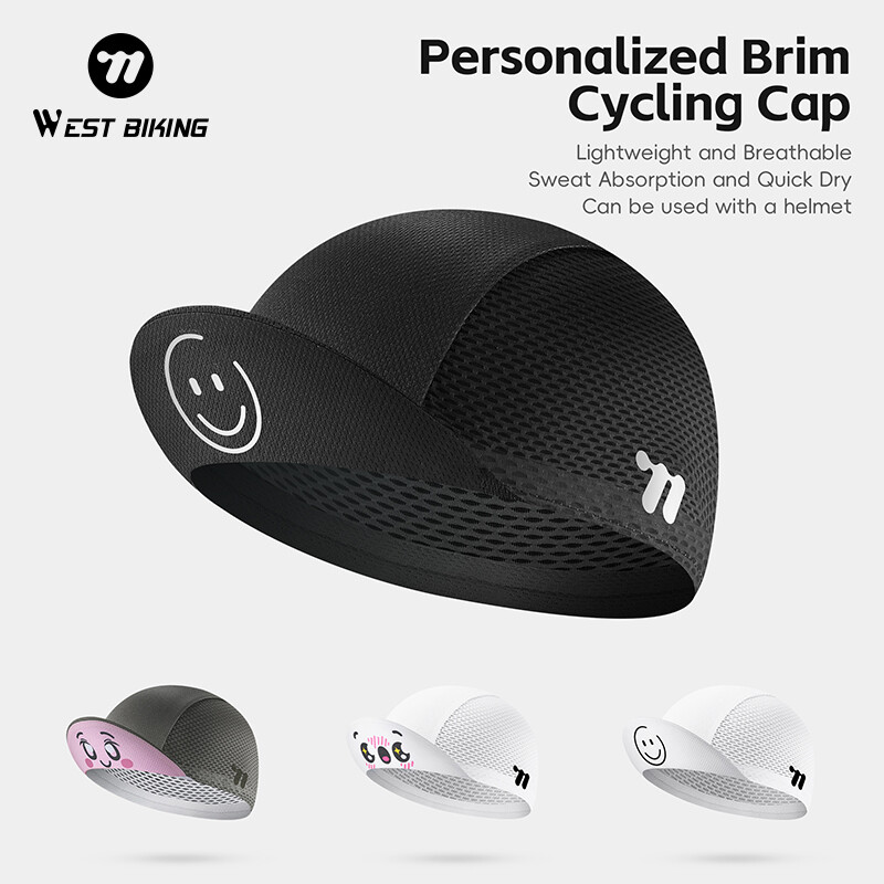 WEST BIKING Summer Breathable Cycling Cap Sports Helmet Sun Hat Suncap Brim