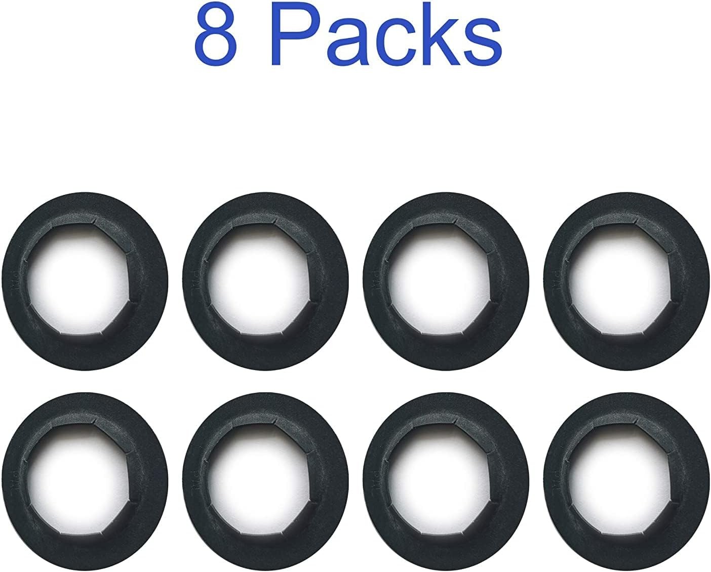 (8-Pack) 3/4" Axle Push Nuts, Dolly Wheel Lock 3/4" (0.75 inch), Black