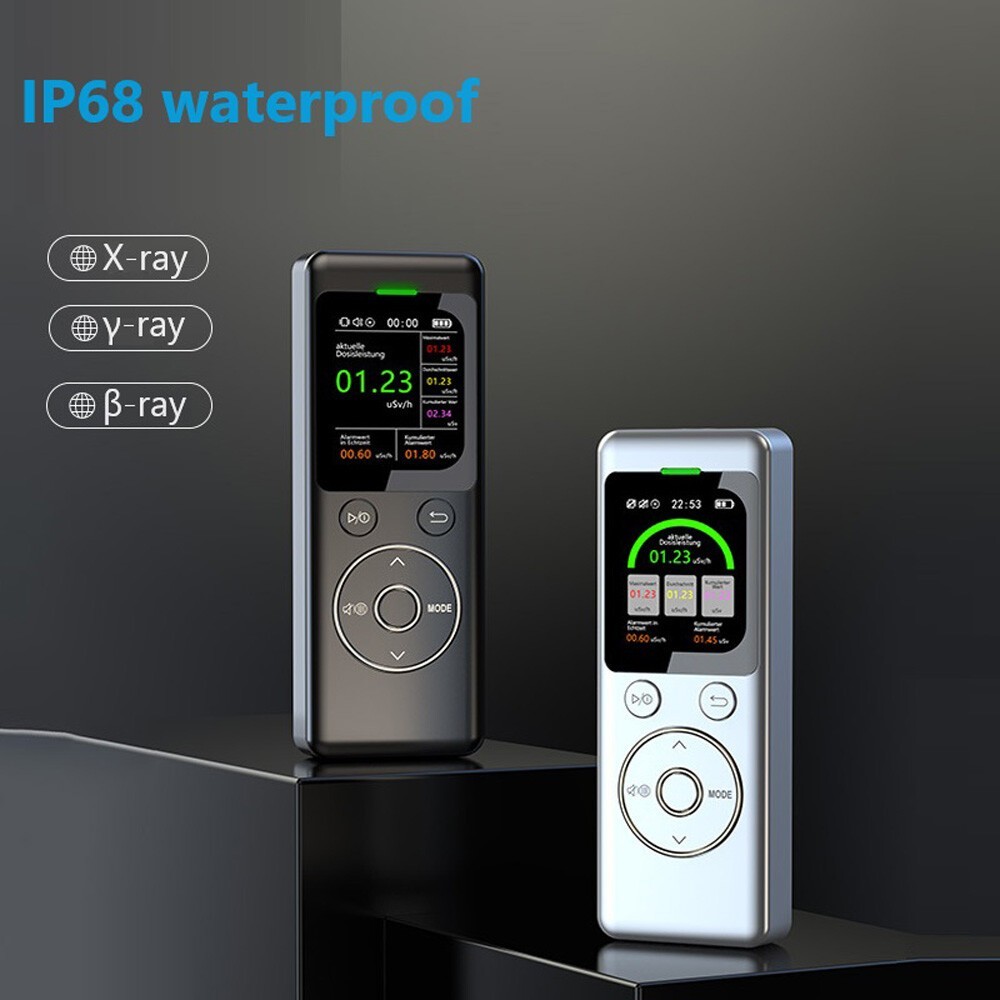Waterproof Portable Nuclear Radiation Detector Display GM Tube β γ X-Ray Tester~