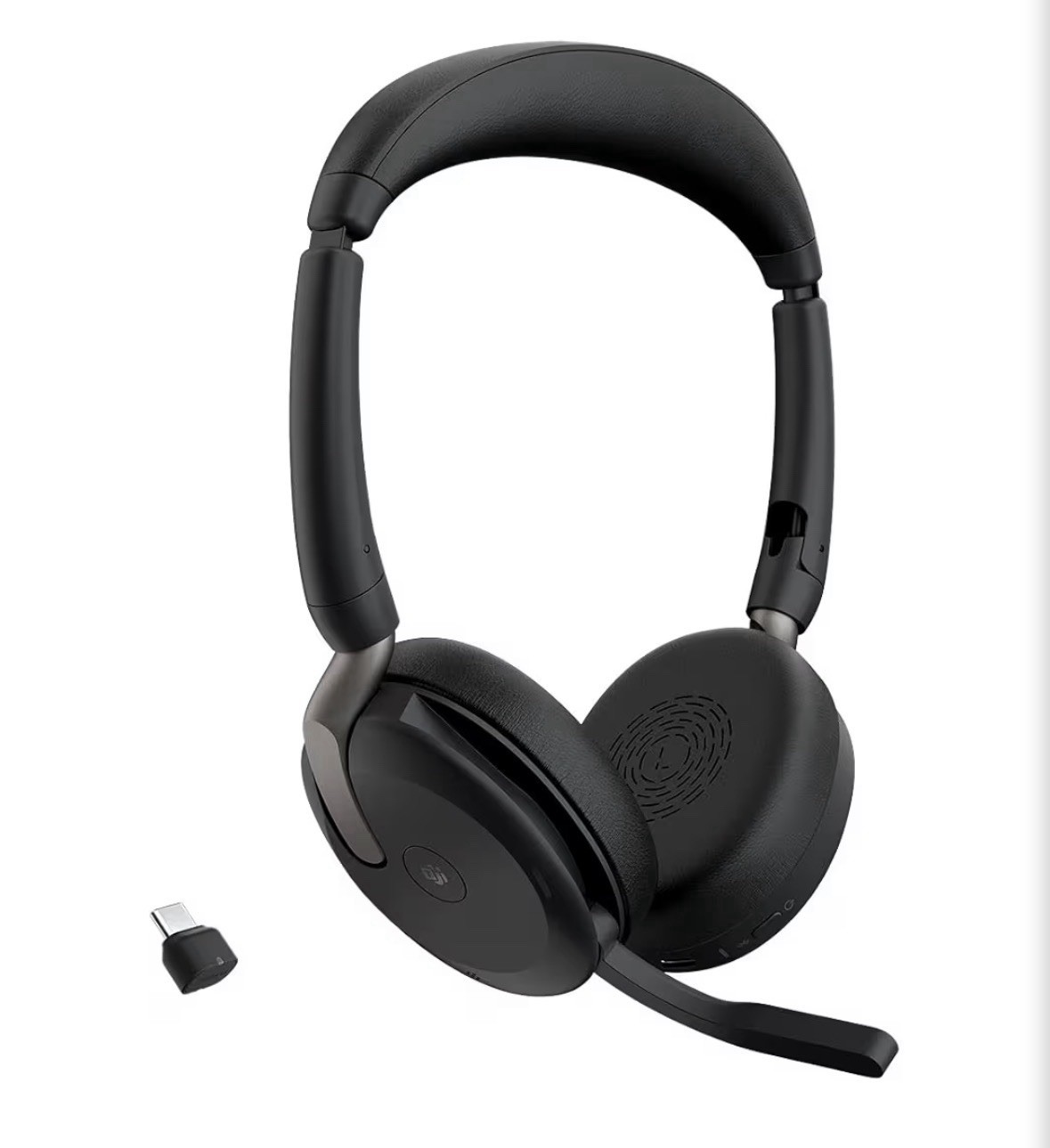 Jabra Evolve2 65 Flex USB-C Wireless On-Ear Headset, MS Teams - Black