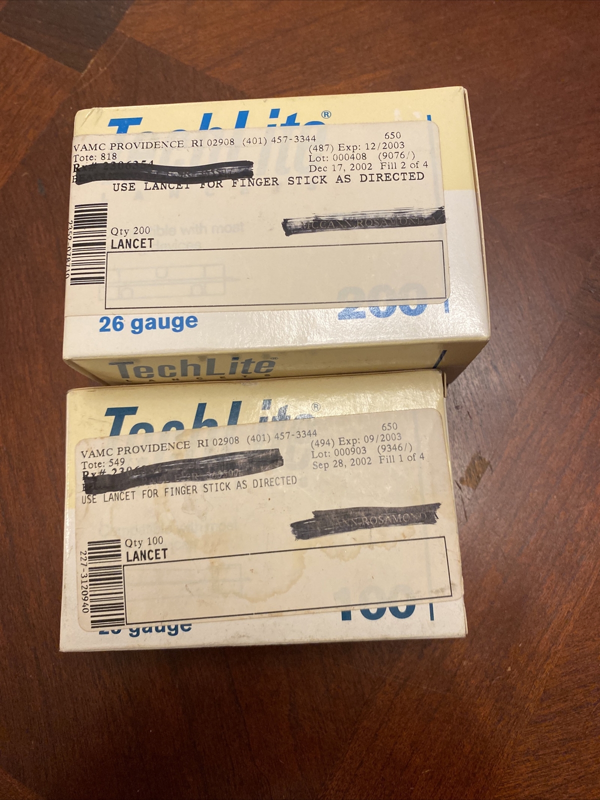 TechLITE Lancets 2 Boxes 300 Total compatible w/ most lancing devices