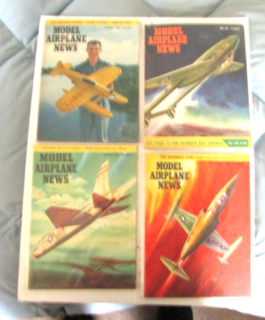4 Different 1950s Model Airplane News Magazines Everything Planes L@@K