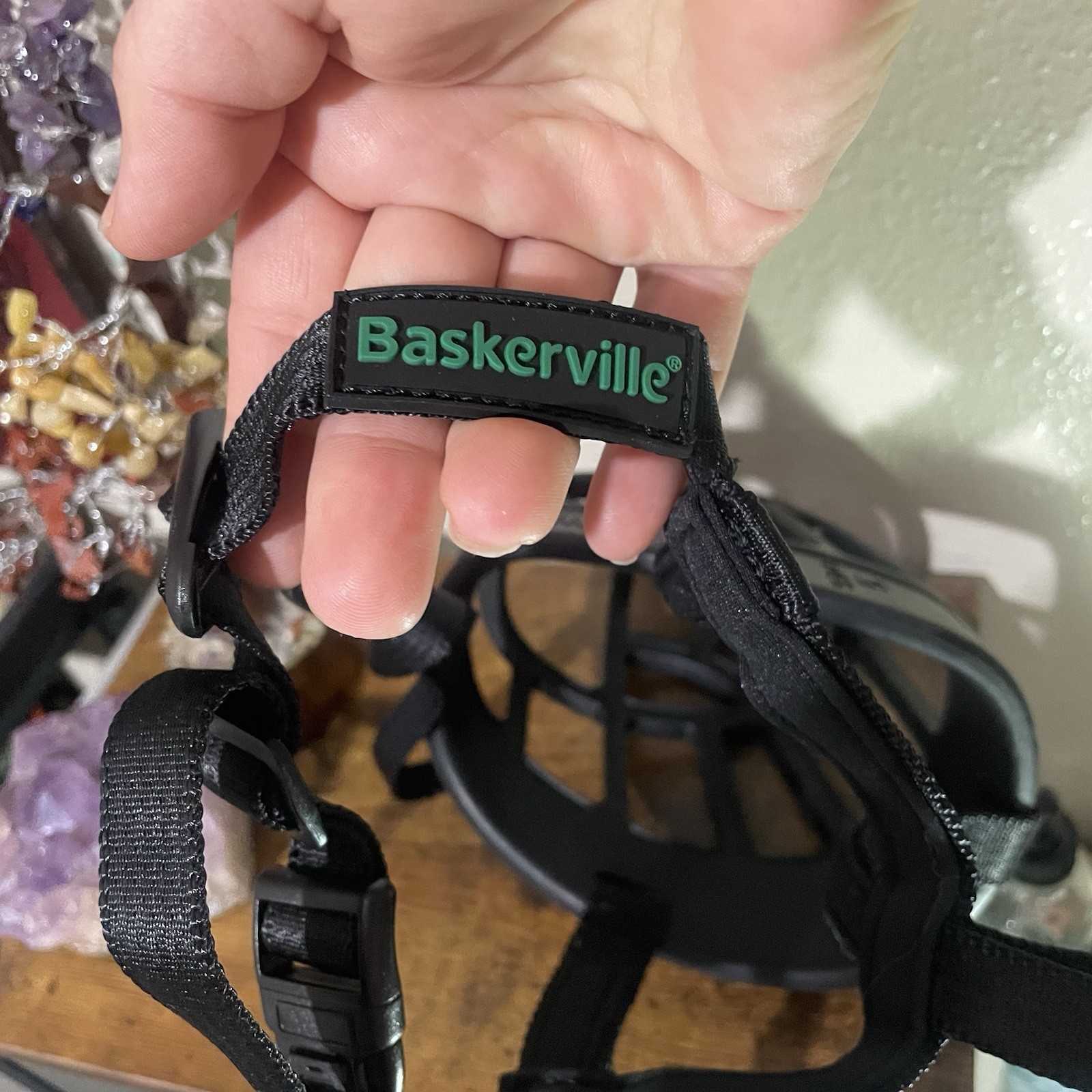 Baskerville Ultra Dog Muzzle Size 5 Black Basket Muzzle Adjustable Humane Traini