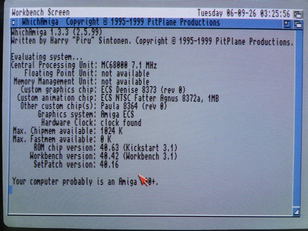 Commodore Amiga 2000 A2000 Desktop Computer rev6.3 1MB 8373 Denise - CA1064106