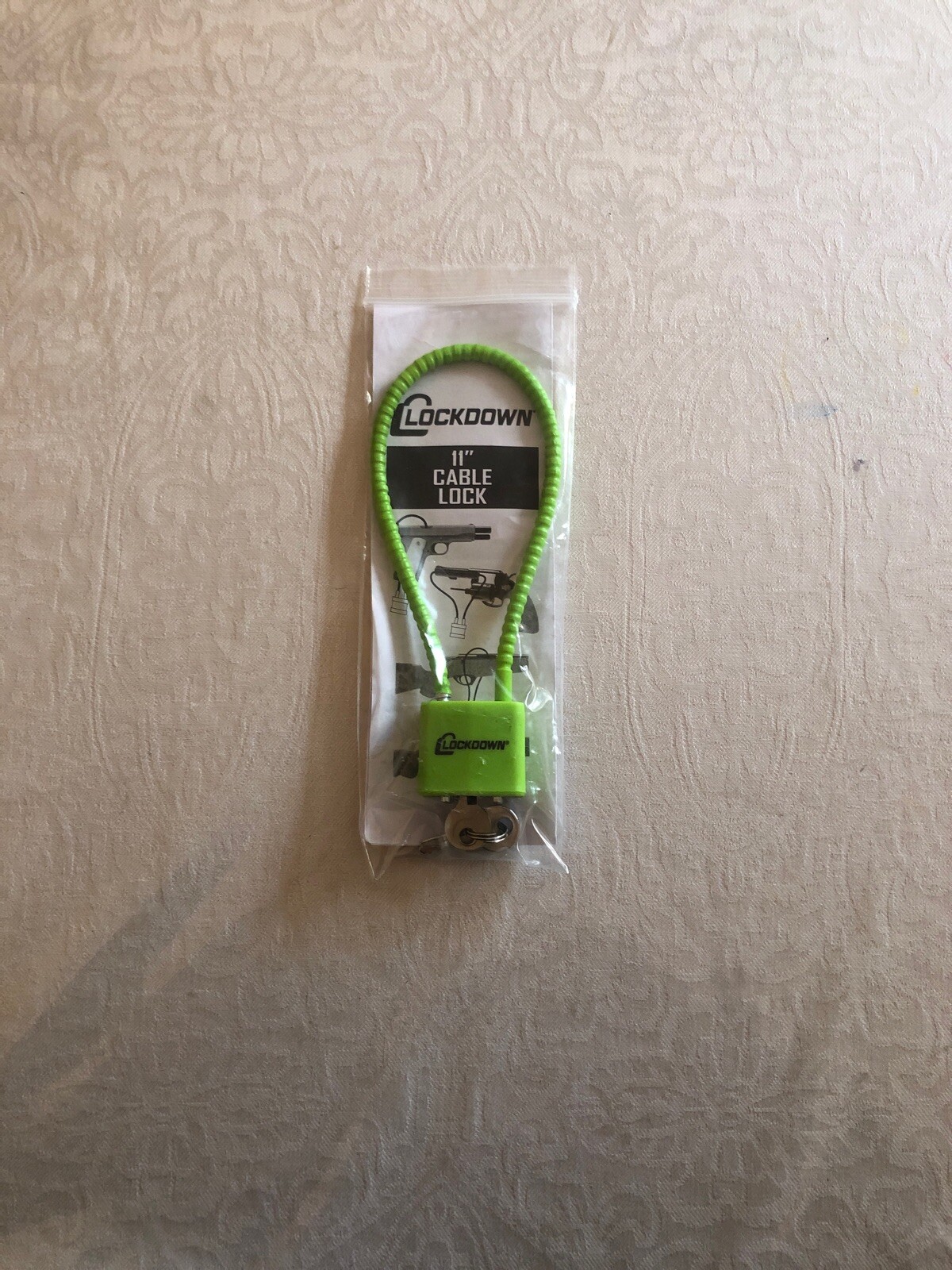 Firearm Handgun Rifle Shotgun Gun Cable Lock 11" Lockdown Brand New