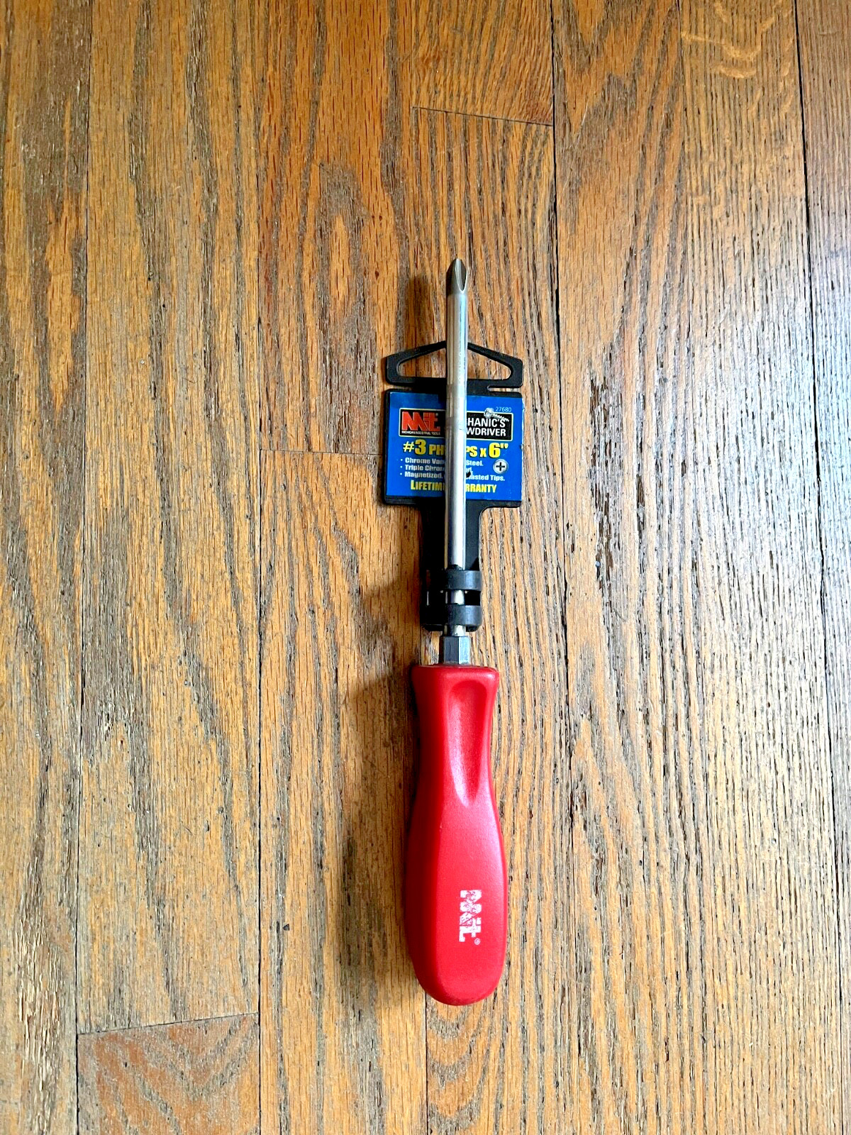 NOS MIT TOOLS MAGNETIC  PHILLIPS SCREWDRIVER # 3  X 6” SHAFT # 27680