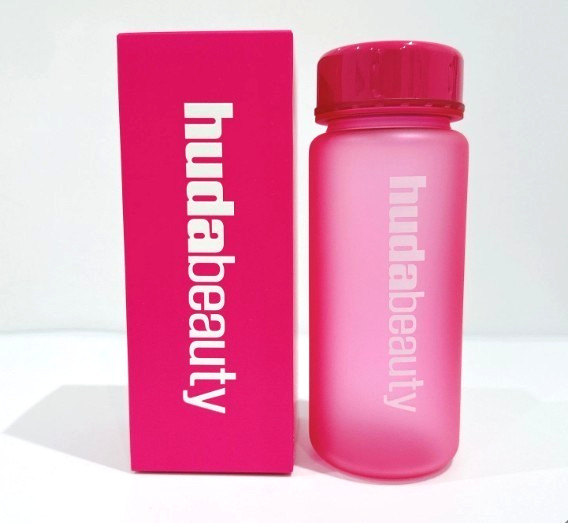 HUDA Beauty Pink Water Bottle 18 Oz. Limited Edition Sold Out