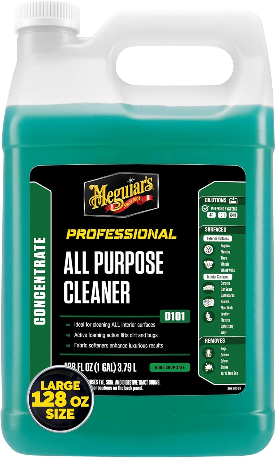 Meguiar's D10101 All Purpose Cleaner, Versatile Car 128 Fl Oz (Pack of 1)