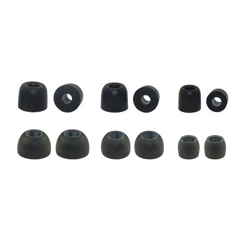 Fender ear tips replacements; memory foam & silicone ear tips for Fender earbuds