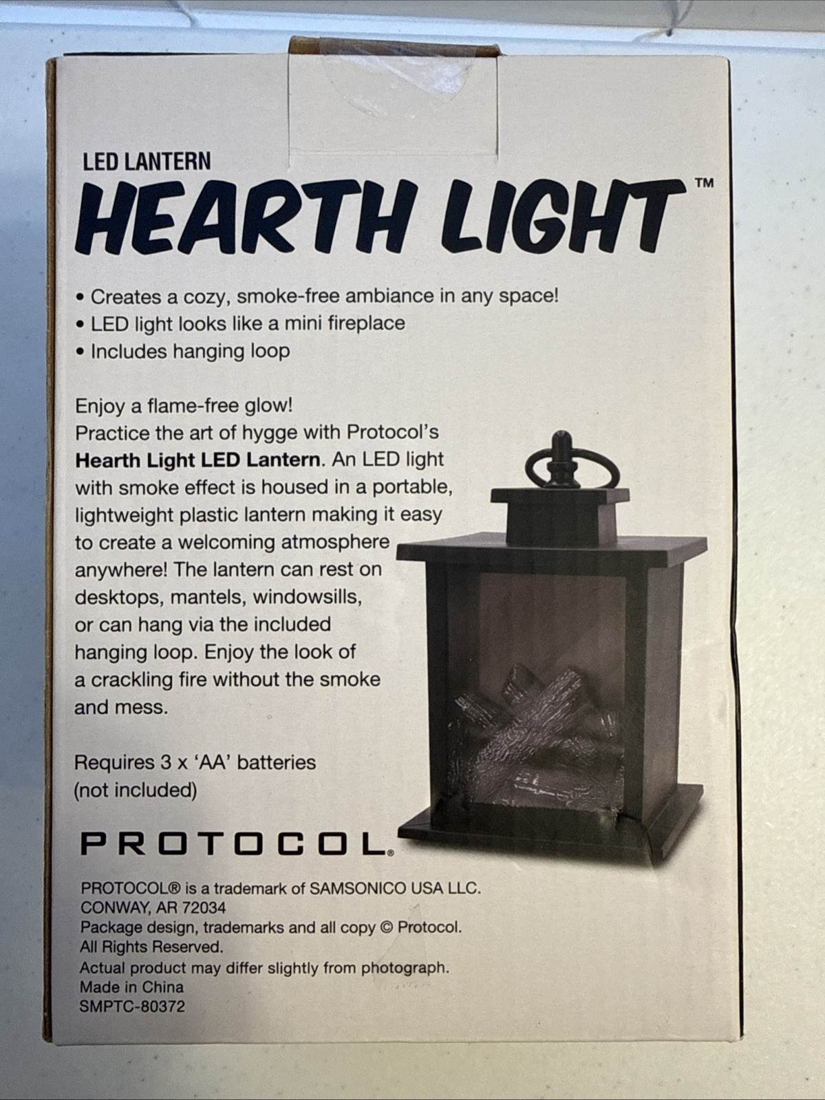 LED Lantern Hearth Light Protocol - New Sealed