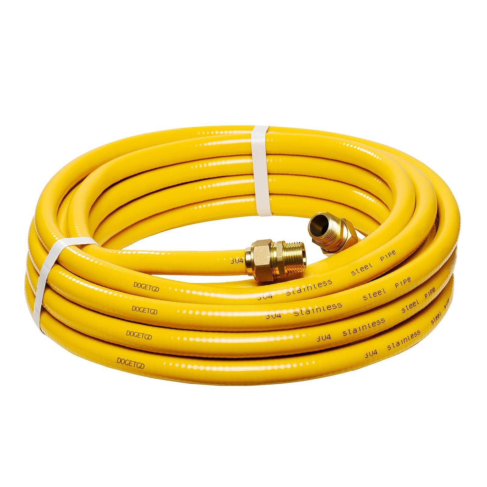 1/2" Gas Line 37ft Corrugated Stainless Steel Tubing Flexible Hose Kit with