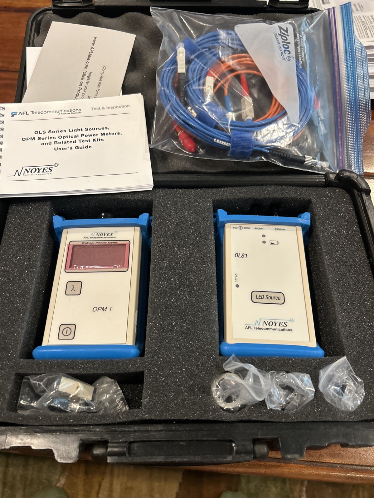 Noyes Fiber Optic Systems OPM 1 OLS 1 MLP 1-2 Multimode Light Pack Kit - *WORKS*