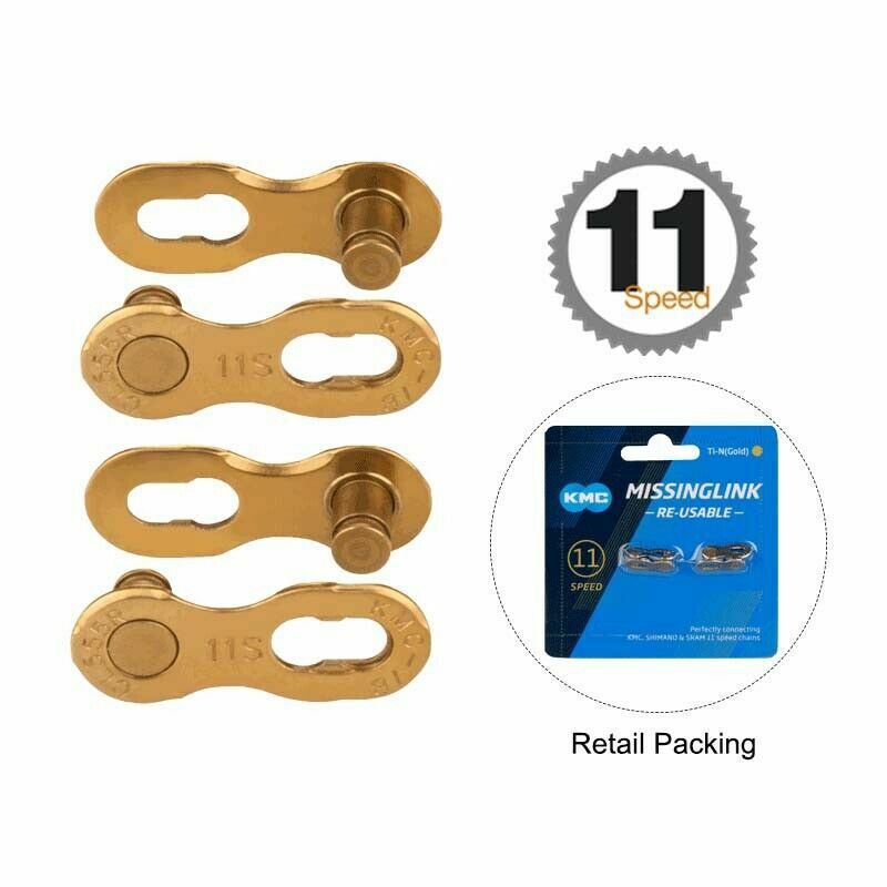 KMC 11S Gold Quick-Link for MTB Bicycle