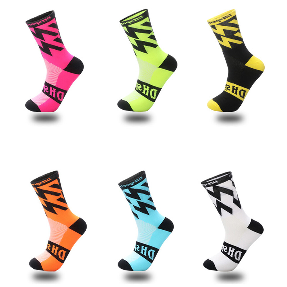 Cycling Socks Mens Womens Riding Bicycle Bike Sport Ankle Socks BMX XC MTB Black