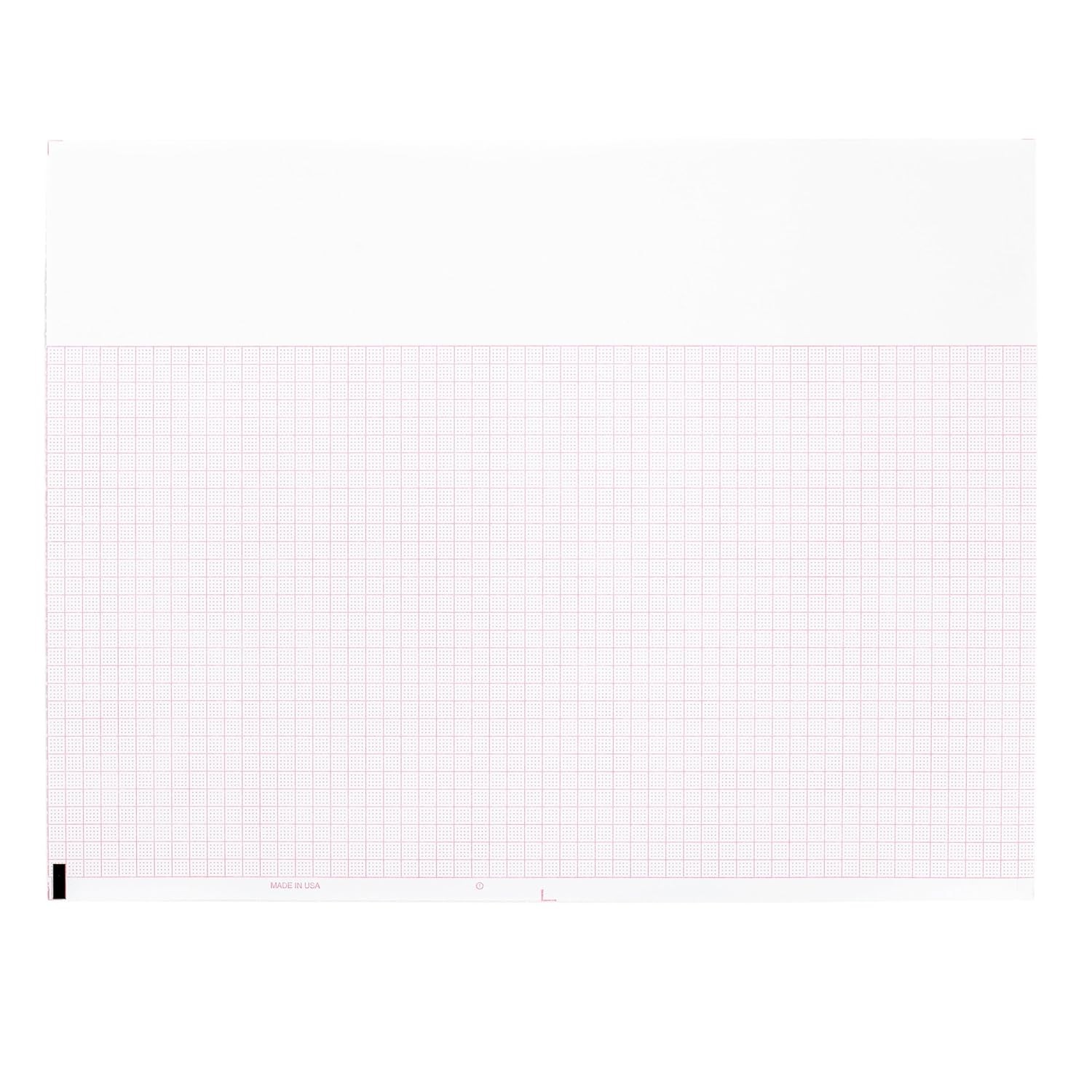 007983 Medical Cardiology Recording Chart Paper Z-Fold, Size 8.5" x 11", Grid Co