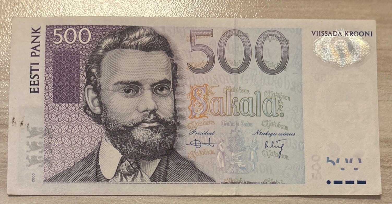 Estonia 500 krooni 2000 p-83 aUNC